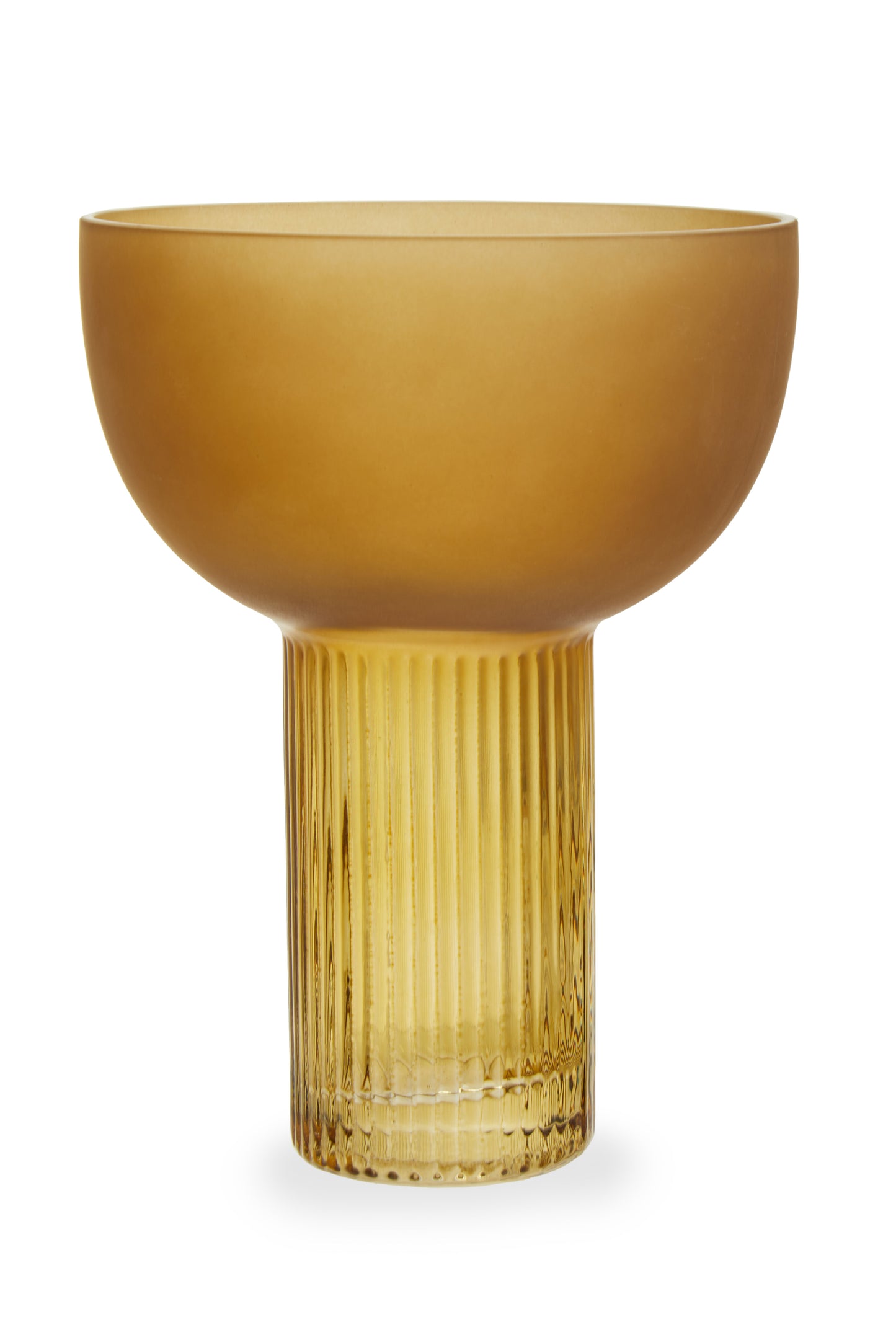 REIDAR SMALL OCHRE GLASS VASE