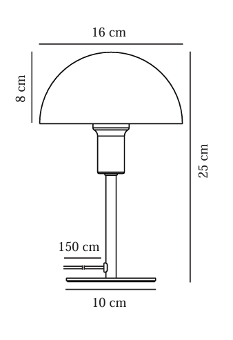 NORDLUX ELLEN MINI TABLE LAMP E14 LIGHT BROWN