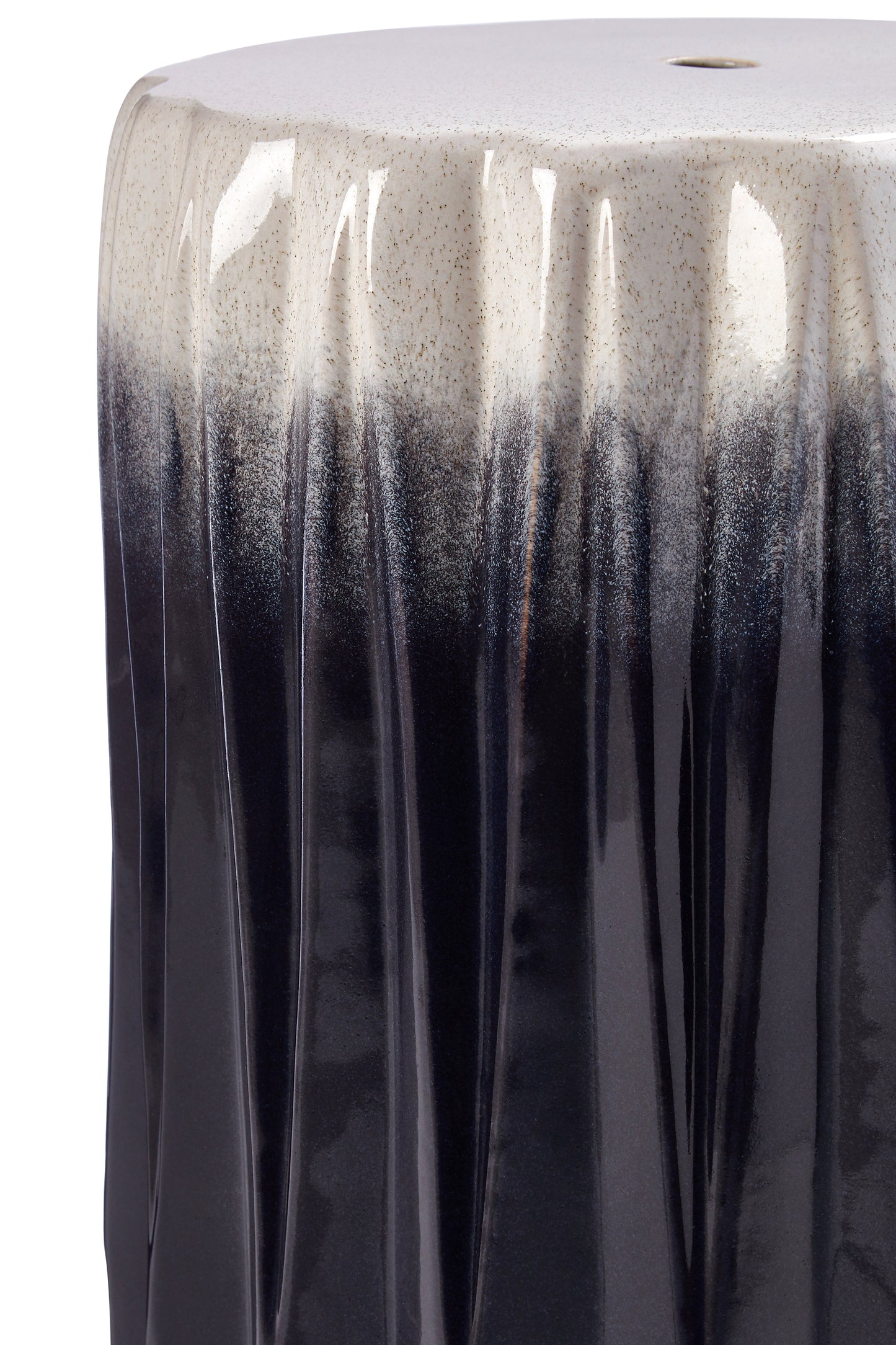 ODIN BLUE AND WHITE OMBRE TABLE STOOL