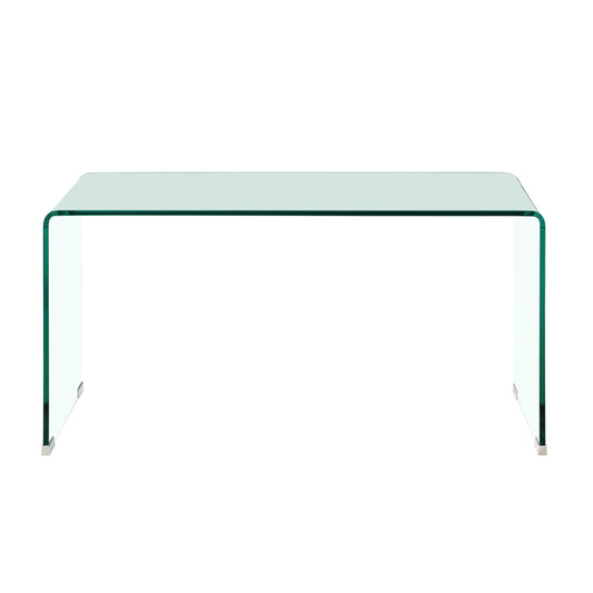MONA CLEAR BENT GLASS COFFEE TABLE