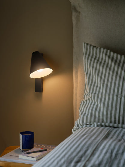 NORDLUX WILMER WALL LIGHT BLACK