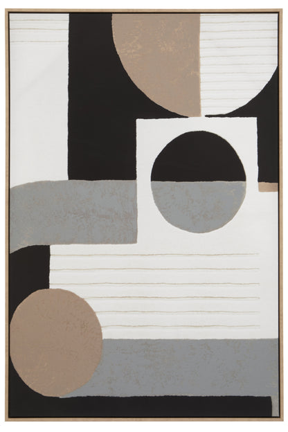 JOREN ABSTRACT WALL ART WITH GEOMETRIC DESIGN