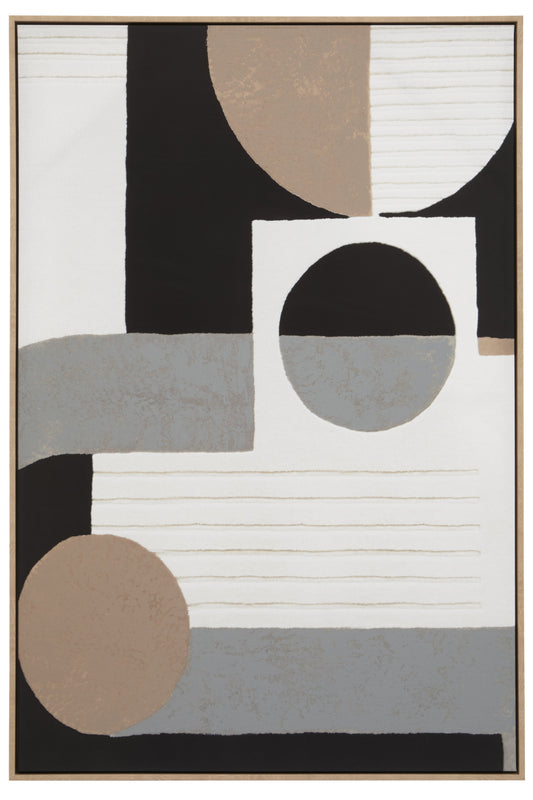 JOREN ABSTRACT WALL ART WITH GEOMETRIC DESIGN