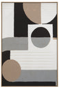 JOREN ABSTRACT WALL ART WITH GEOMETRIC DESIGN