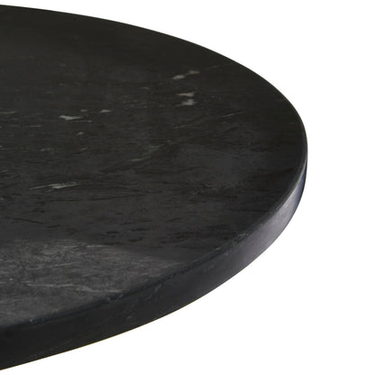 ULRIK BLACK MARBLE TOP SIDE TABLE