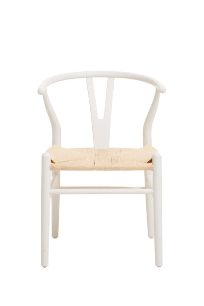 OLLE WISHBONE ANTIQUE WHITE CHAIR