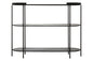 SARA CONSOLE TABLE WITH GLASS TOP
