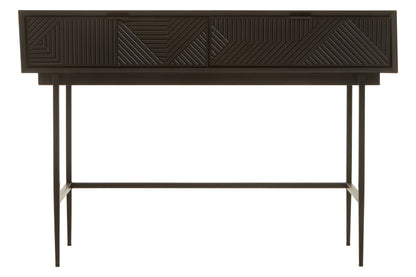 RAGNA BLACK 2 DRAWER CONSOLE TABLE