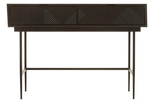 RAGNA BLACK 2 DRAWER CONSOLE TABLE