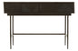 RAGNA BLACK 2 DRAWER CONSOLE TABLE