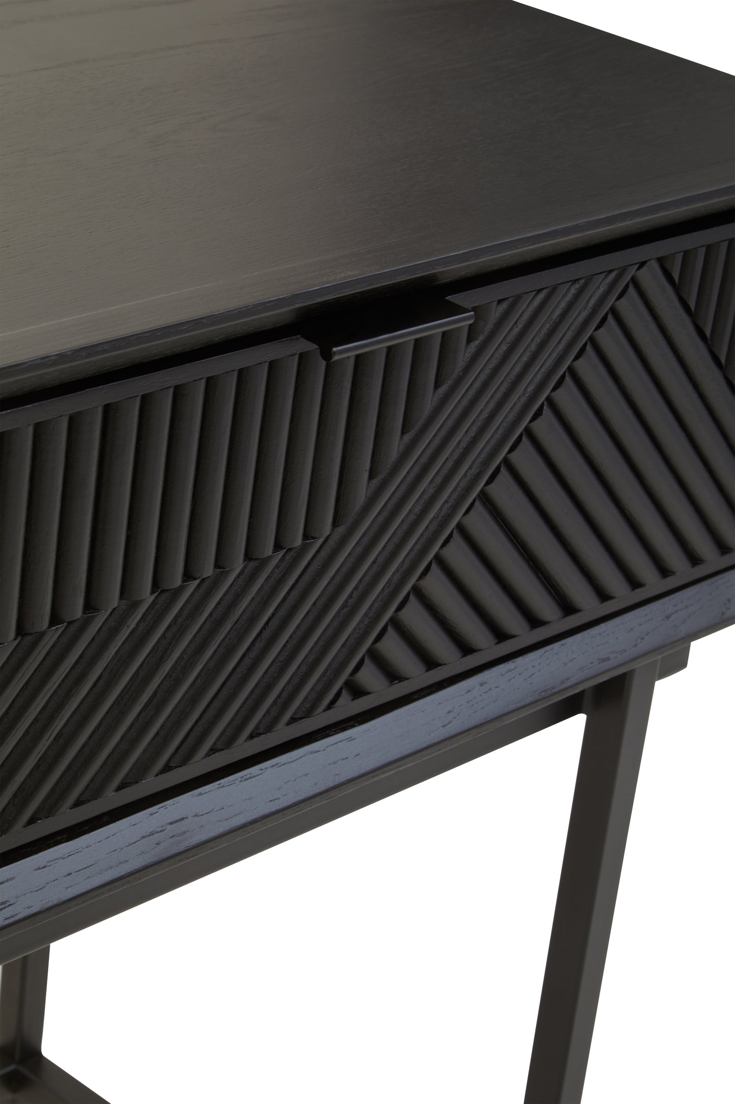 RAGNA BLACK 2 DRAWER CONSOLE TABLE