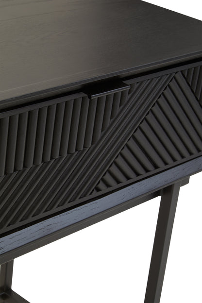 RAGNA BLACK 2 DRAWER CONSOLE TABLE