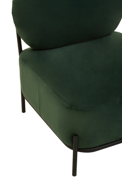 MAIJA GREEN VELVET CHAIR
