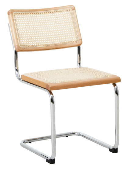 EIRA ELM WOOD AND RATTAN DINING CHAIR
