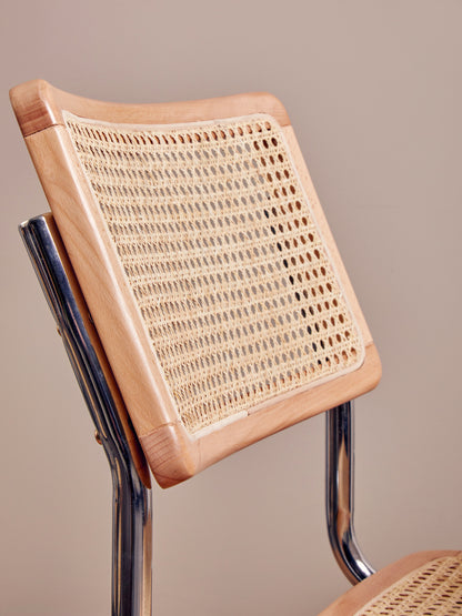EIRA ELM WOOD AND RATTAN DINING CHAIR