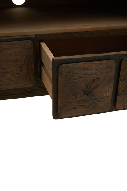 VIDAR RECYCLED DARK OAK MEDIA UNIT