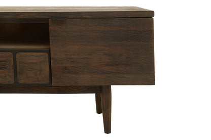 VIDAR RECYCLED DARK OAK MEDIA UNIT