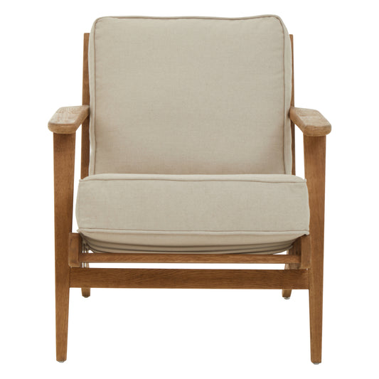 TAGE NATURAL LINEN AND OAK ARMCHAIR