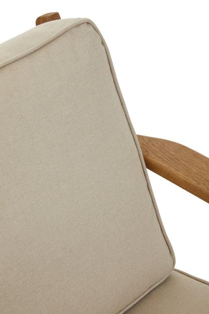 TAGE NATURAL LINEN AND OAK ARMCHAIR