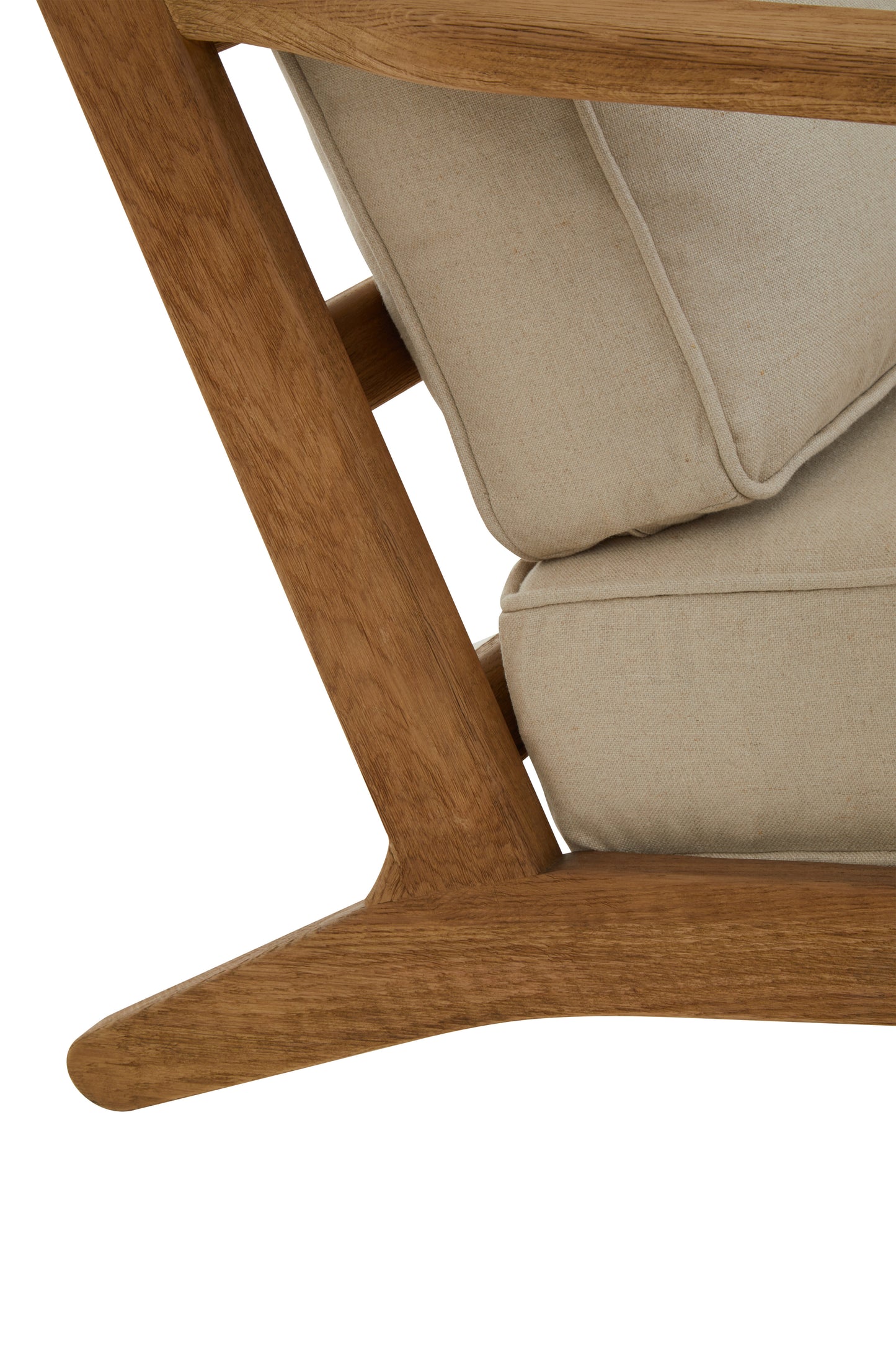 TAGE NATURAL LINEN AND OAK ARMCHAIR