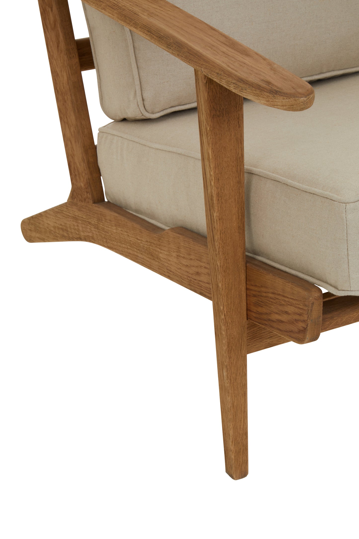 TAGE NATURAL LINEN AND OAK ARMCHAIR