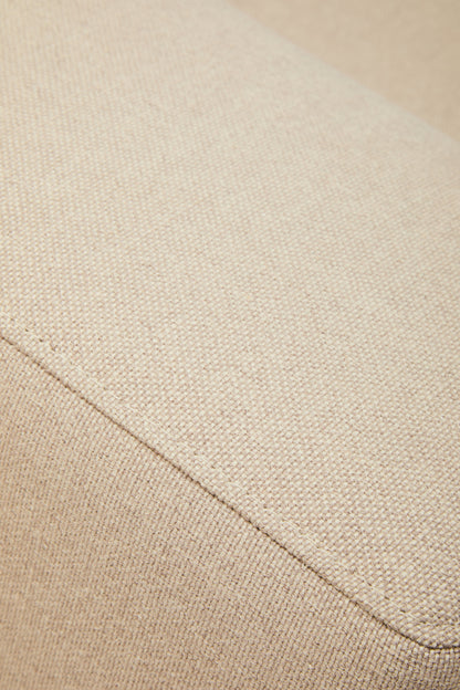 HJALMAR 3 SEAT NATURAL FABRIC RIGHT CHAISE SOFA