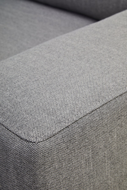 HJALMAR 3 SEAT GREY FABRIC RIGHT CHAISE SOFA