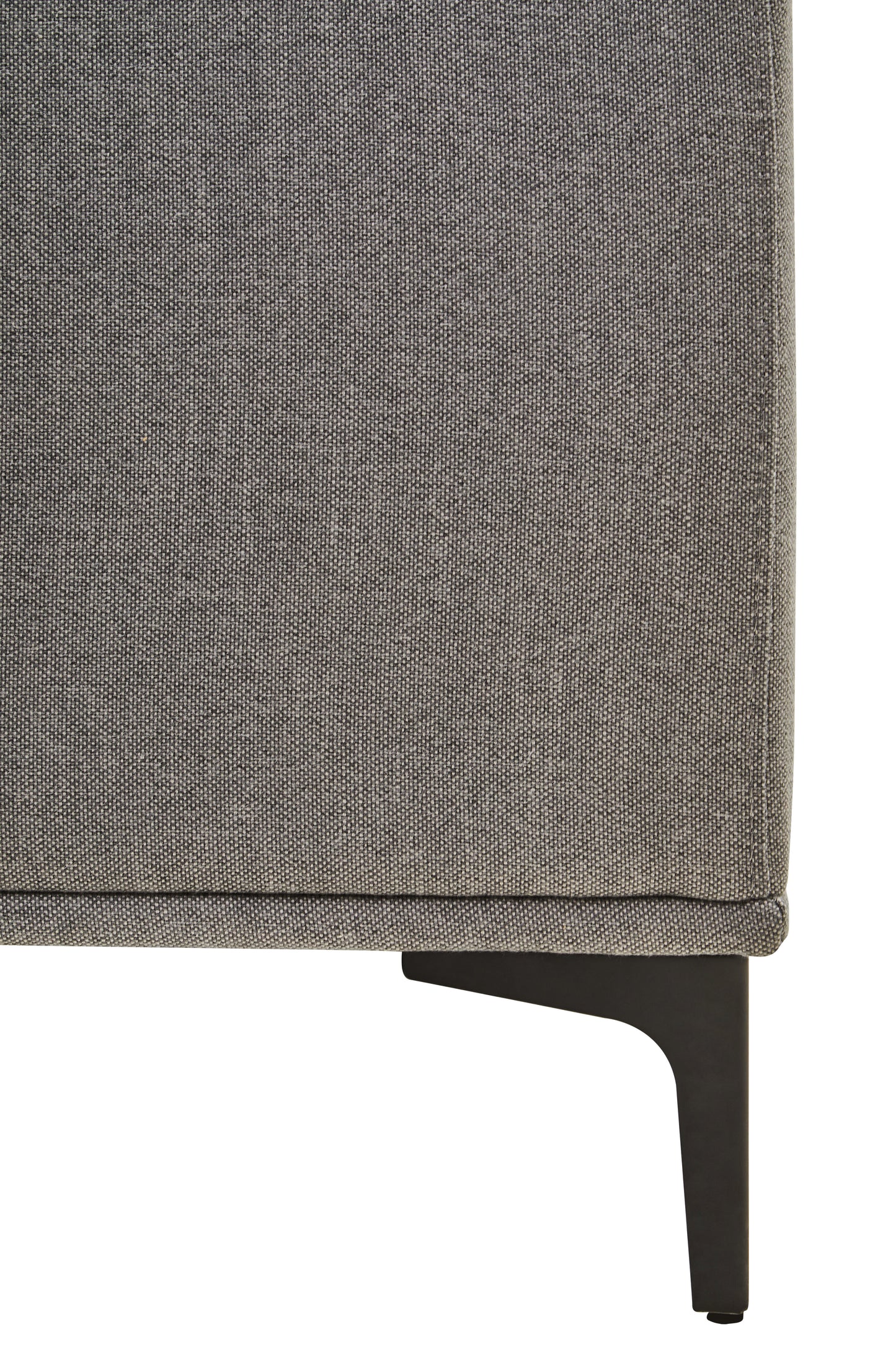 HJALMAR 3 SEAT GREY FABRIC RIGHT CHAISE SOFA