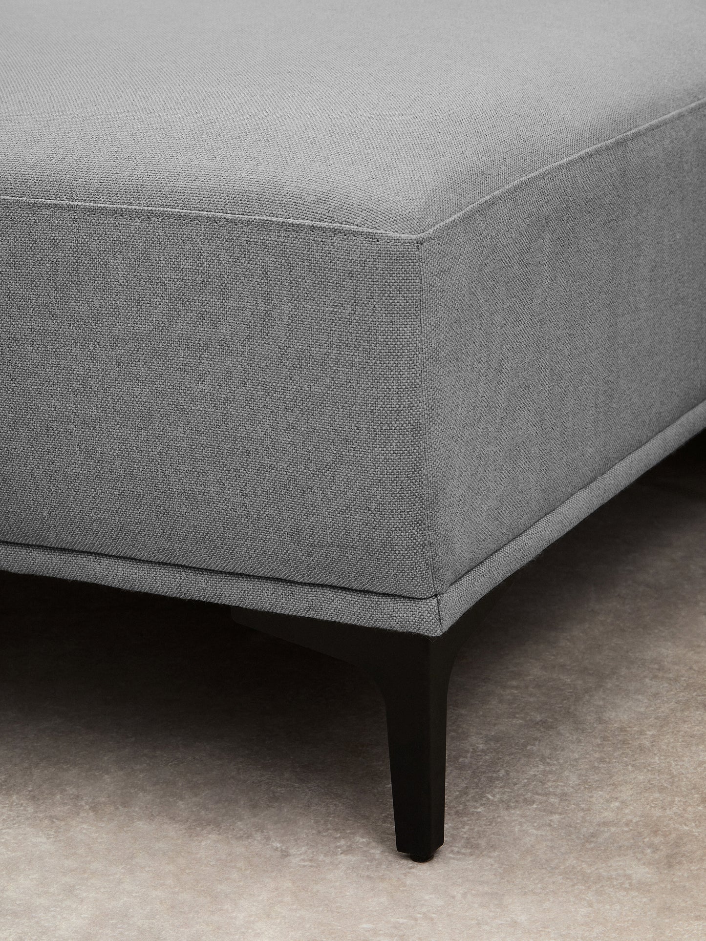 HJALMAR 3 SEAT GREY FABRIC LEFT CHAISE SOFA