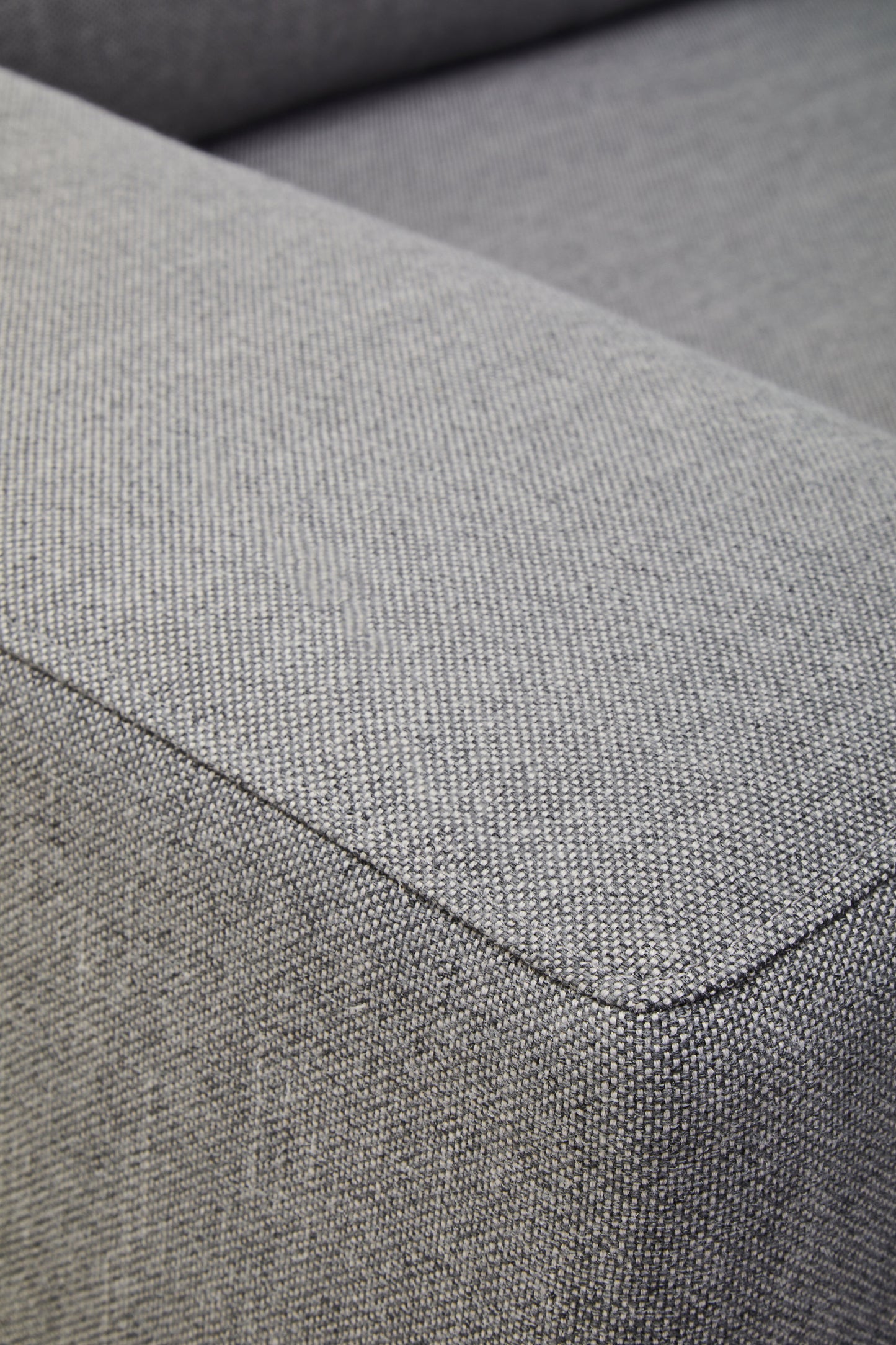 HJALMAR 3 SEAT GREY FABRIC LEFT CHAISE SOFA
