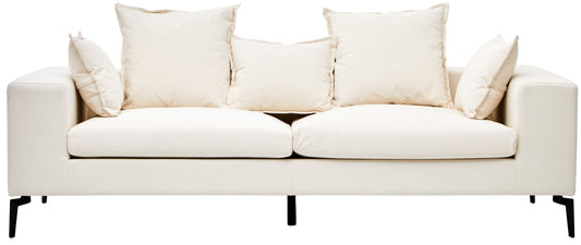 THORE 3 SEAT CREAM SOFA
