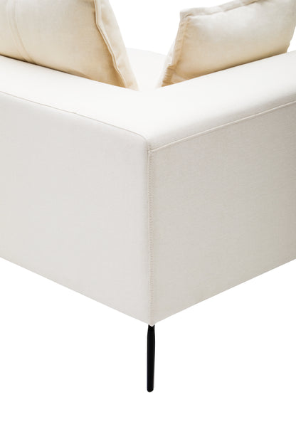 THORE 3 SEAT CREAM SOFA