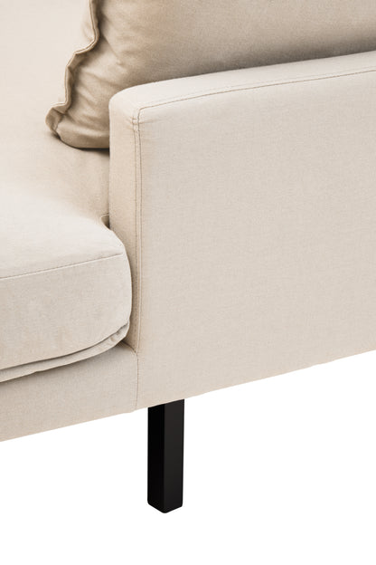 LOVIS CREAM THREE SEAT RIGHT CHAISE SOFA
