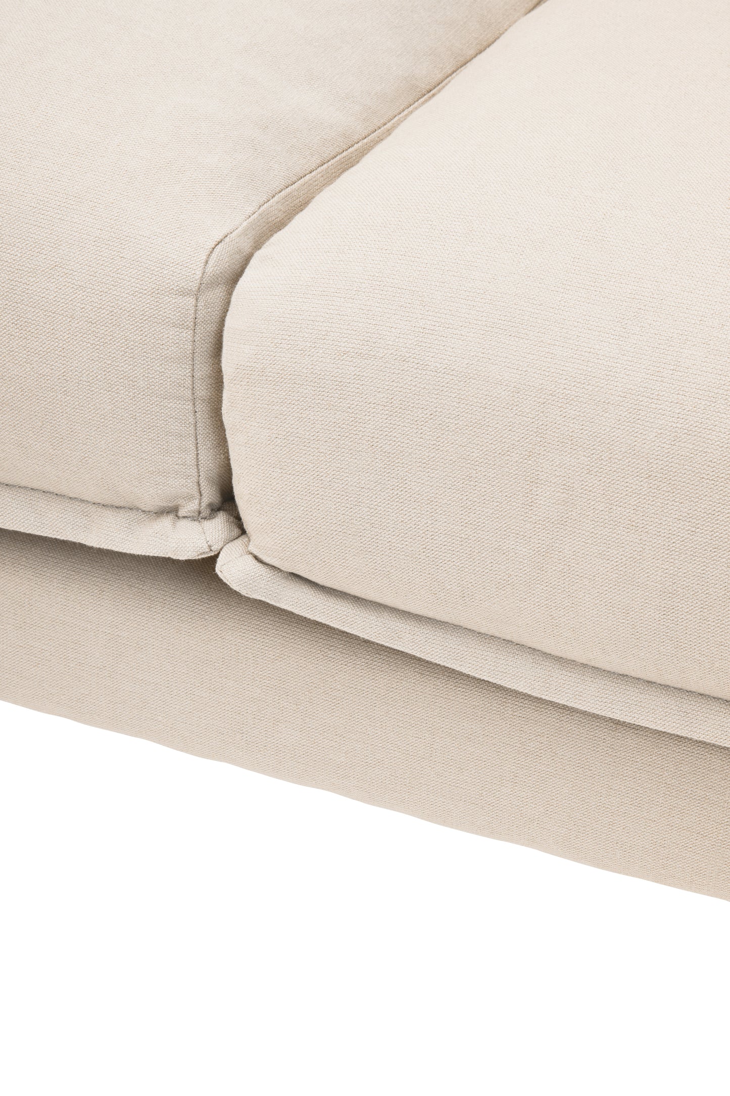 LOVIS CREAM THREE SEAT RIGHT CHAISE SOFA