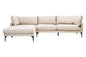 LOVIS CREAM THREE SEAT LEFT CHAISE SOFA