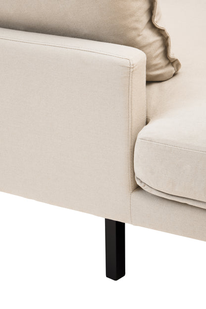 LOVIS CREAM THREE SEAT LEFT CHAISE SOFA