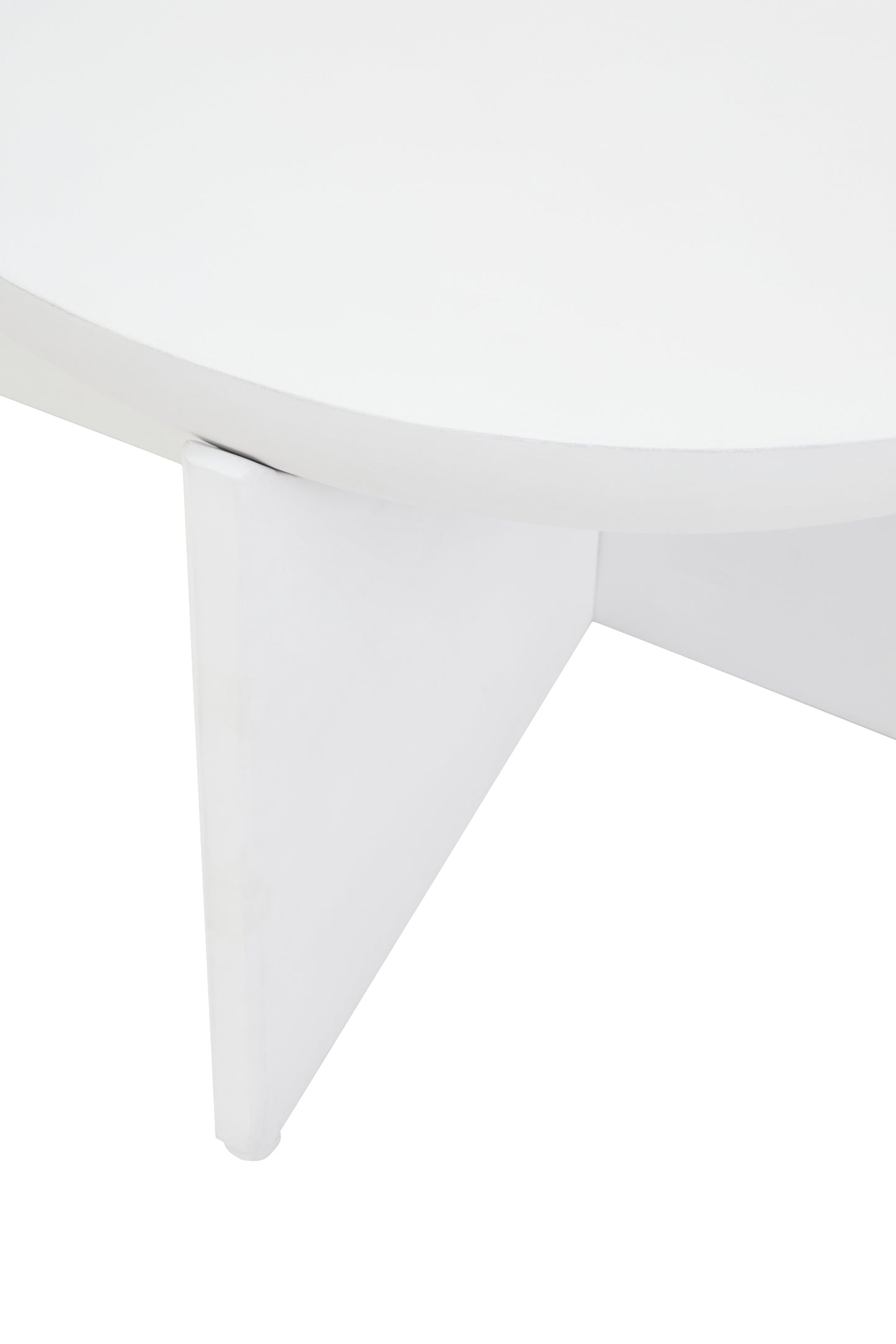 VERA WHITEWASH MANGO WOOD ROUND COFFEE TABLE