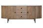 ILSE THREE DRAWER GREY MANGO WOOD SIDEBOARD