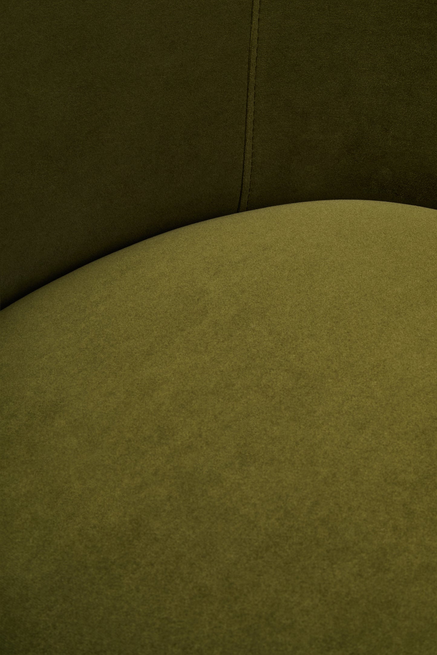 ARVID GREEN CURVED VELVET CHAIR