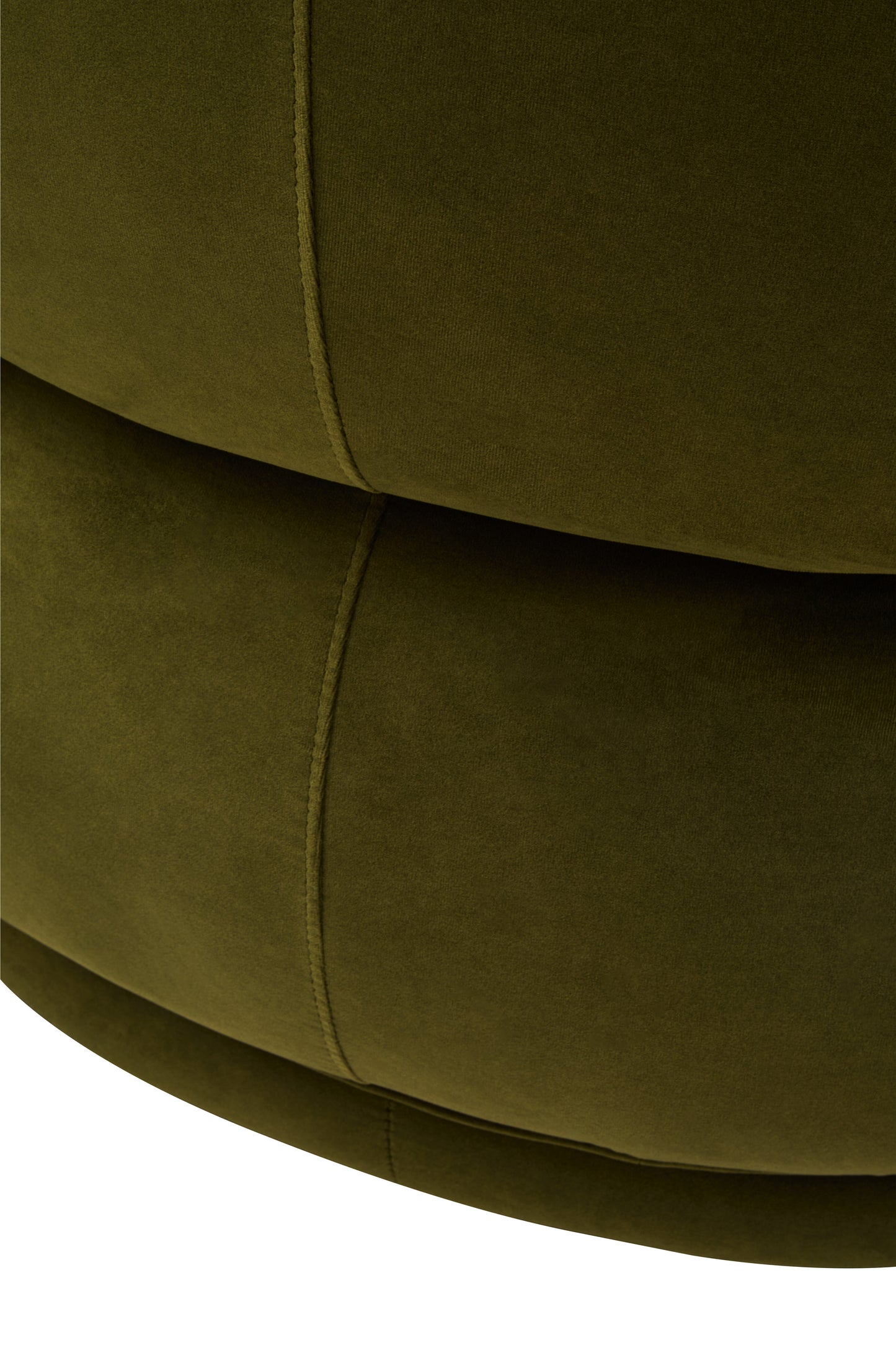 ARVID GREEN CURVED VELVET CHAIR