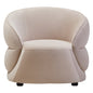 ARVID STONE VELVET CURVED CHAIR