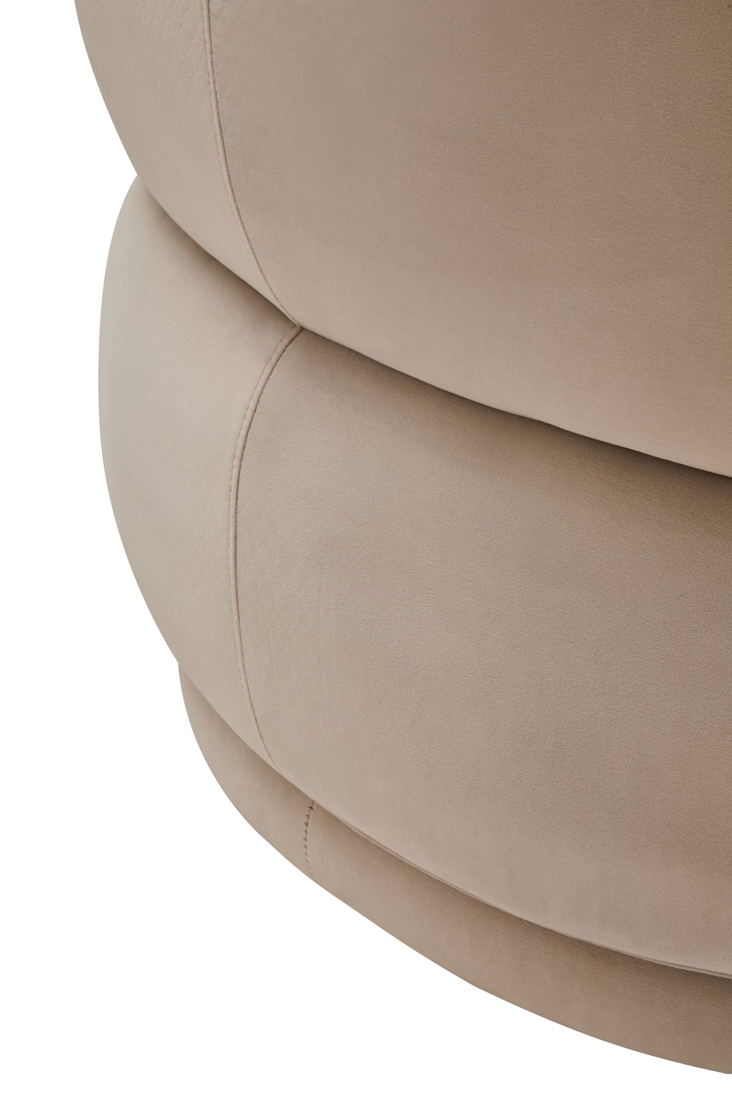 ARVID STONE VELVET CURVED CHAIR