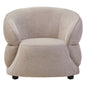 KAJSA TAUPE CHENILLE CURVED CHAIR