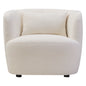 ASTA TEXTURED CREAM CURVED CHAIR
