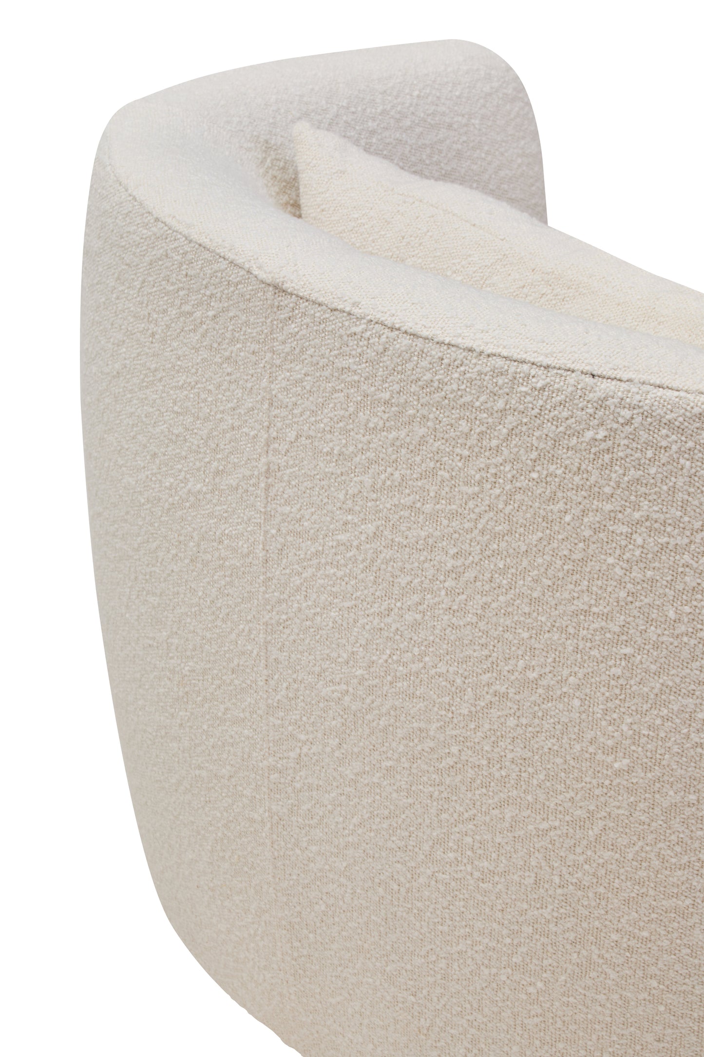 ASTA TEXTURED CREAM CURVED CHAIR
