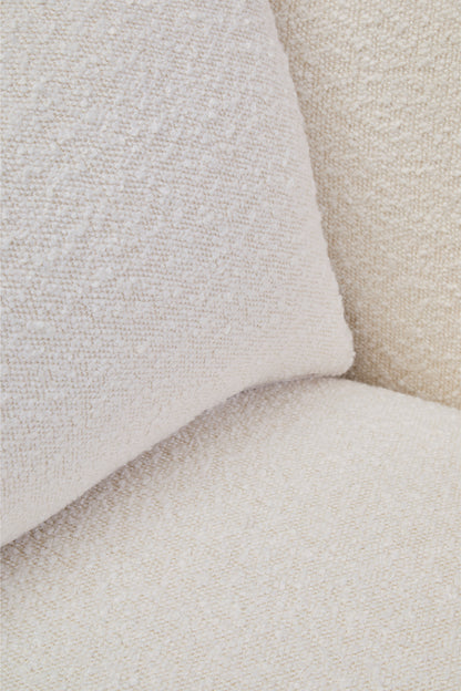 ASTA TEXTURED CREAM CURVED CHAIR