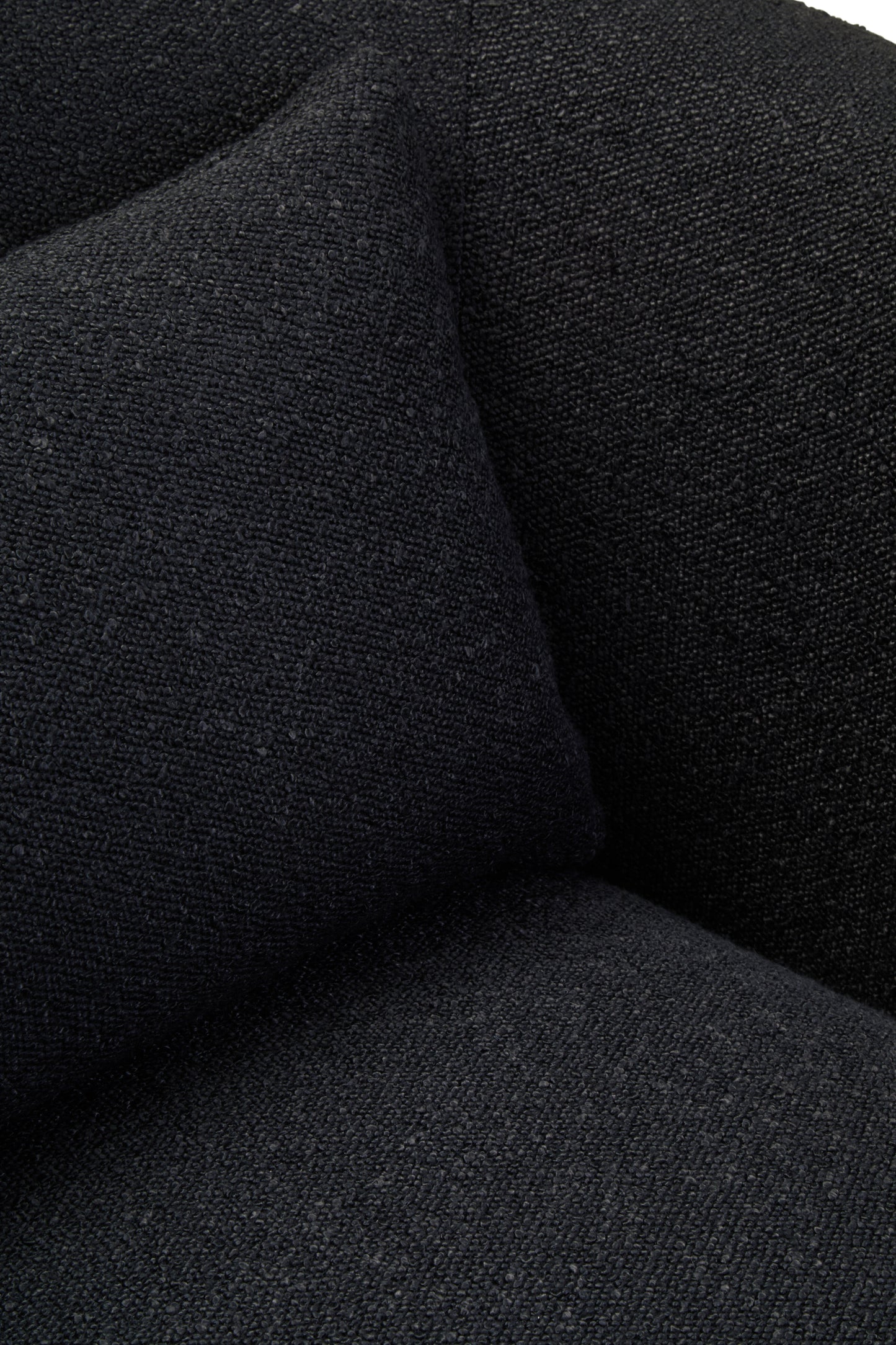 LOKE TEXTURED BLACK CURVED CHAIR