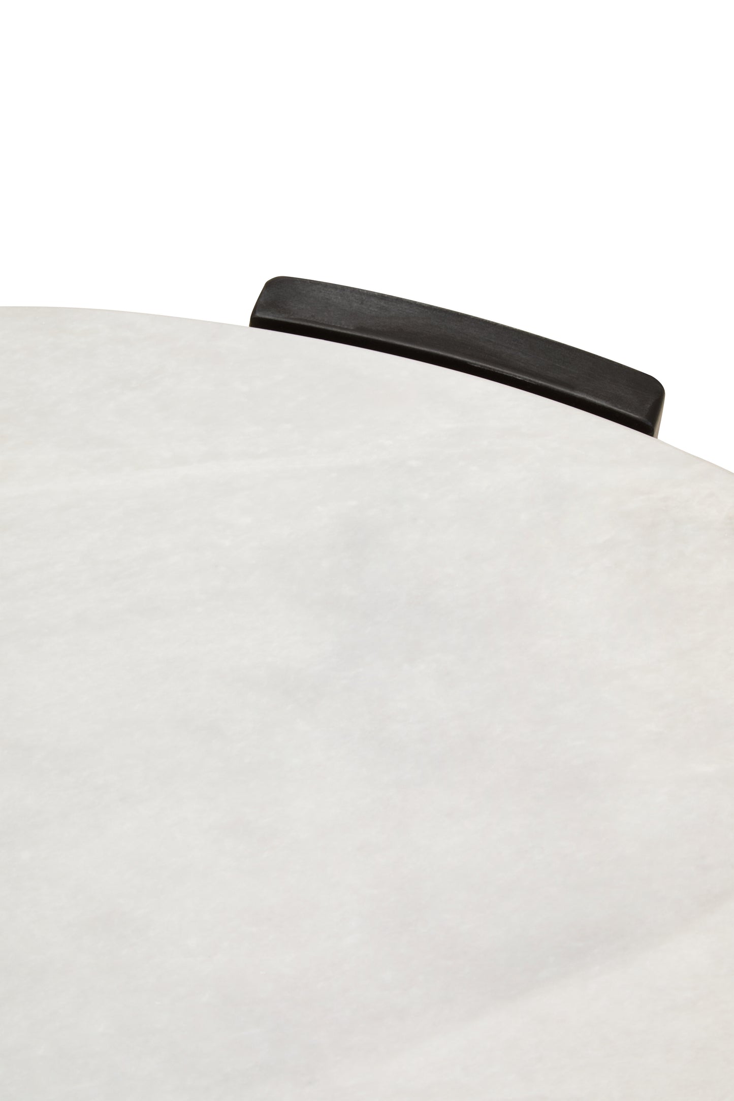 ULF ROUND WHITE MARBLE TOP LARGE COFFEE TABLE