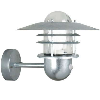 NORDLUX AGGER SENSOR OUTDOOR WALL LIGHT GALVANIZED
