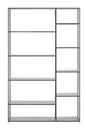ALGOT GREY METAL MULTI SHELF UNIT